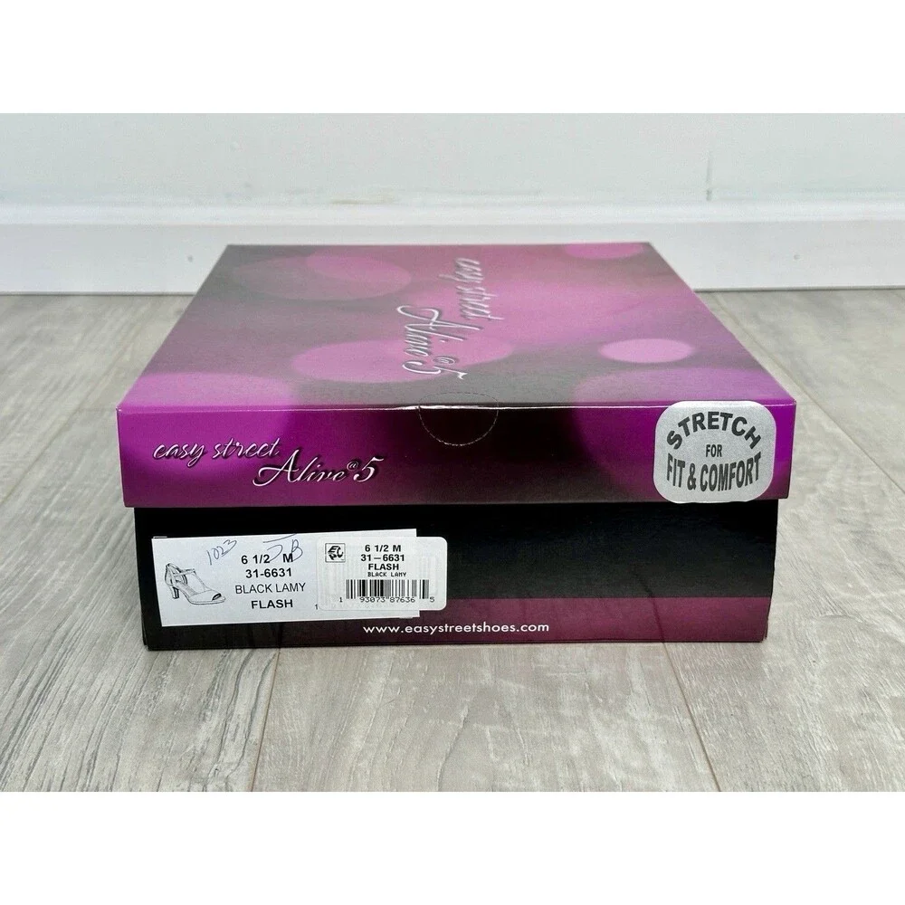 Easy Street Womens Flash Pumps Black Lamy - 6.5M 193073876365